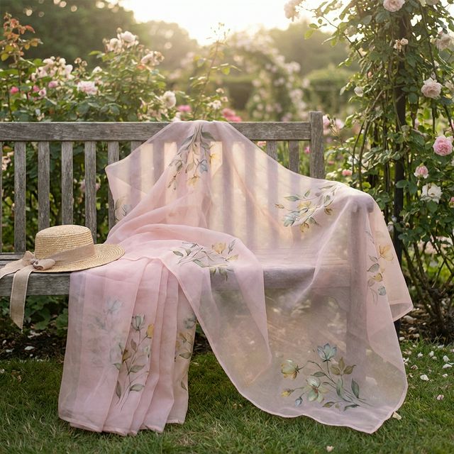 Floral Organza Saree